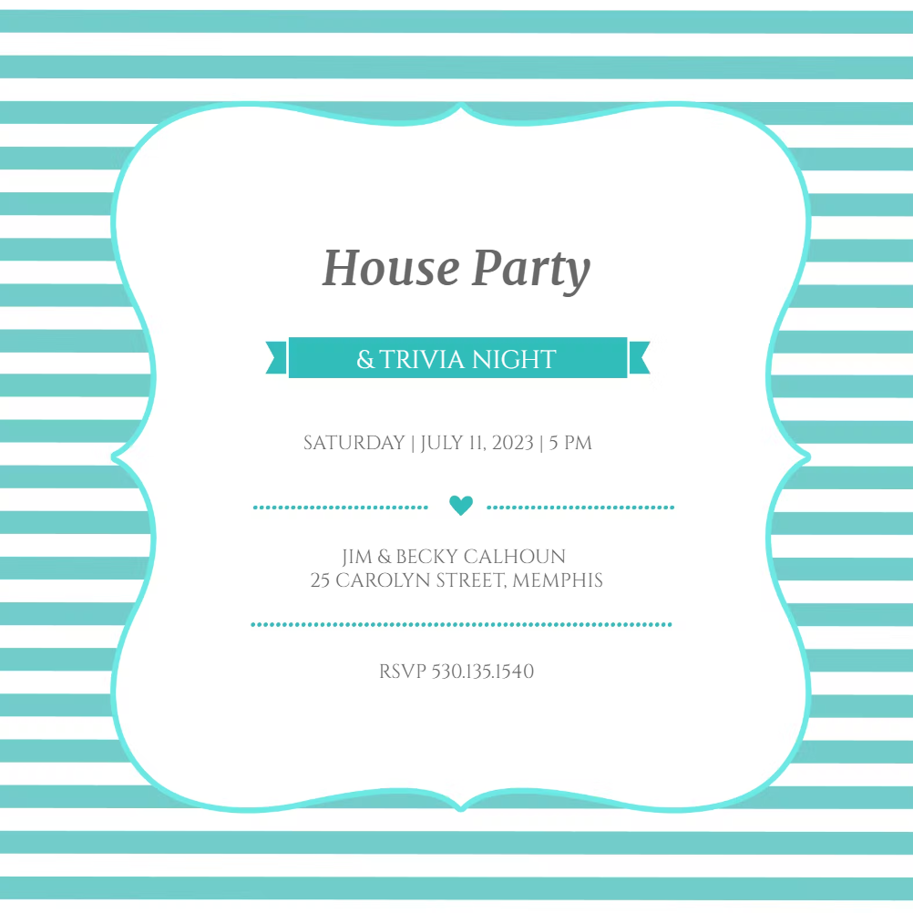 House Party Invitation Templates (Free) Greetings Island
